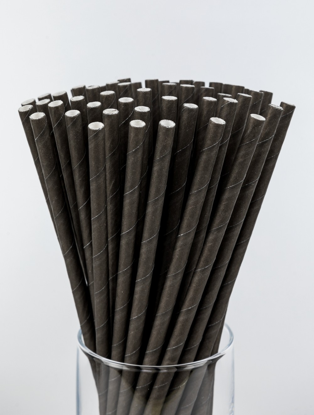 Siyah Kağıt Pipet (6×200 mm)